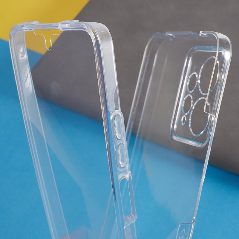 For Xiaomi Redmi Note 12 4G Anti-drop Phone Case TPU Frame + Acrylic Back + PET Front Cover Phone Protector