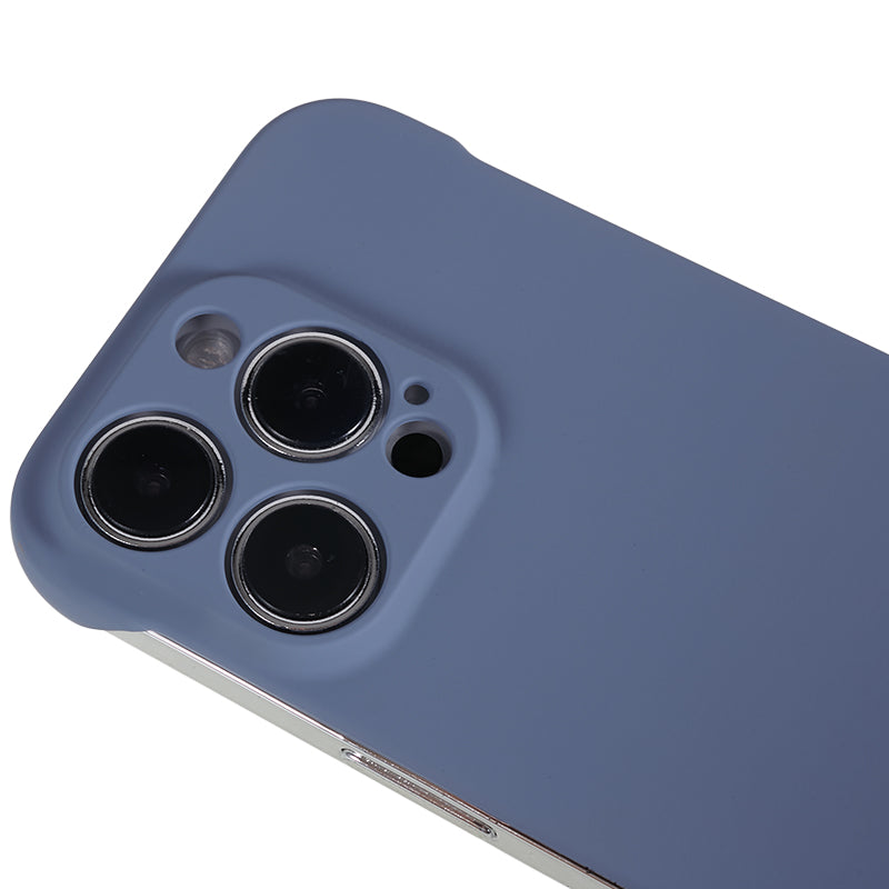 For iPhone 14 Pro Frameless Hard PC Cover Skin-Touch Rubberized Phone Case