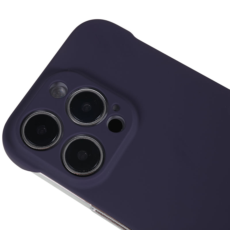 For iPhone 14 Pro Frameless Hard PC Cover Skin-Touch Rubberized Phone Case