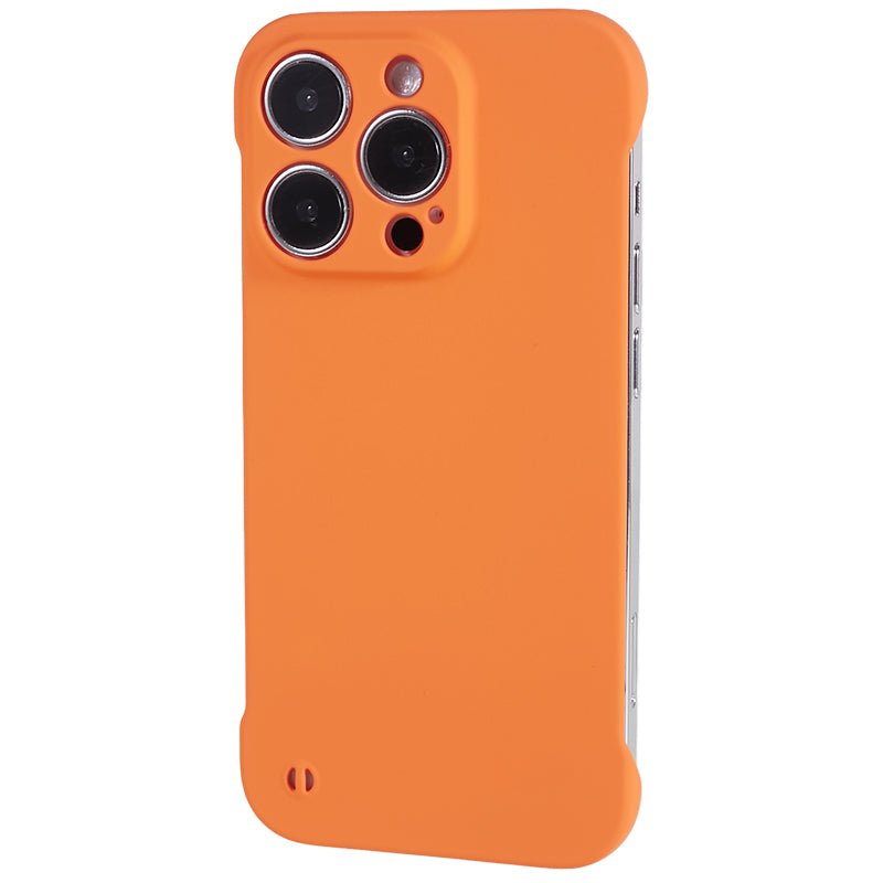 For iPhone 14 Pro Frameless Hard PC Cover Skin-Touch Rubberized Phone Case