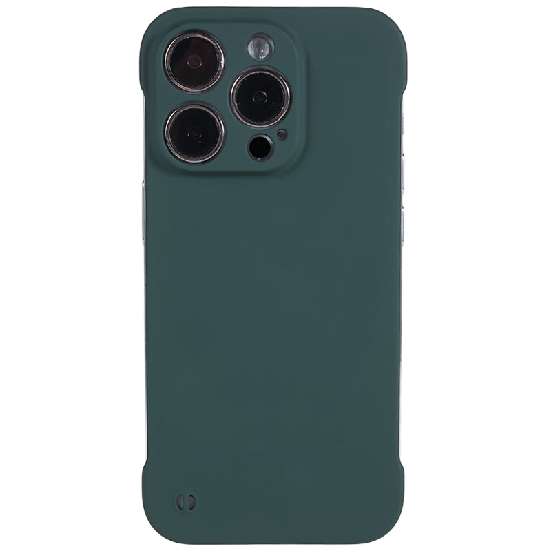 For iPhone 14 Pro Frameless Hard PC Cover Skin-Touch Rubberized Phone Case