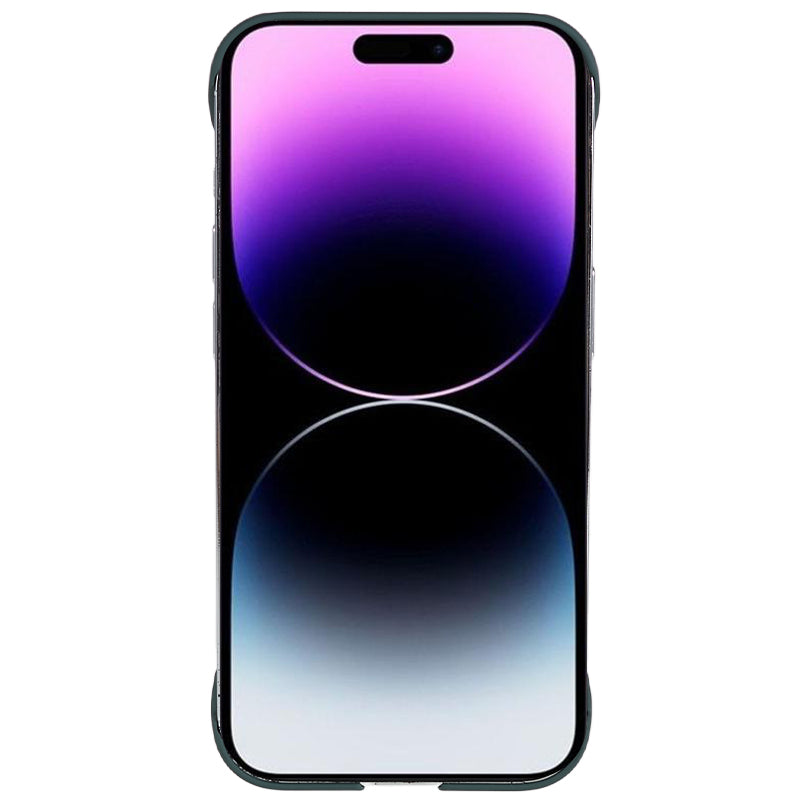 For iPhone 14 Pro Frameless Hard PC Cover Skin-Touch Rubberized Phone Case