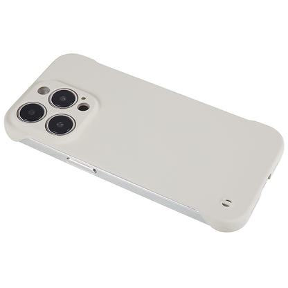 For iPhone 13 Pro Borderless Design Phone Case Rubberized Skin-Touch Hard PC Cover