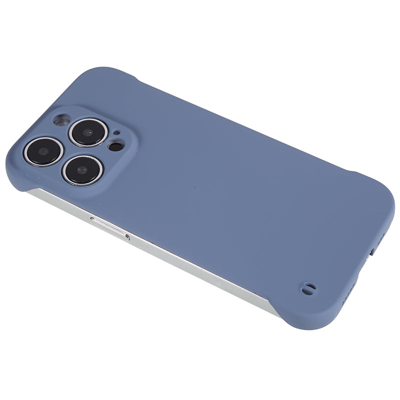 For iPhone 13 Pro Borderless Design Phone Case Rubberized Skin-Touch Hard PC Cover