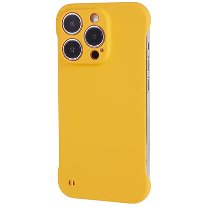 For iPhone 13 Pro Borderless Design Phone Case Rubberized Skin-Touch Hard PC Cover