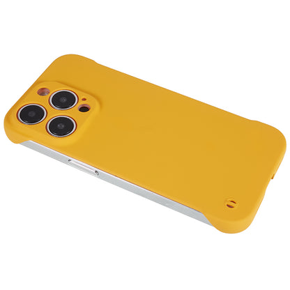 For iPhone 13 Pro Borderless Design Phone Case Rubberized Skin-Touch Hard PC Cover