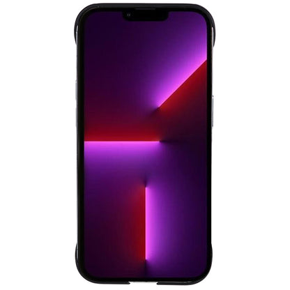 For iPhone 13 Pro Borderless Design Phone Case Rubberized Skin-Touch Hard PC Cover