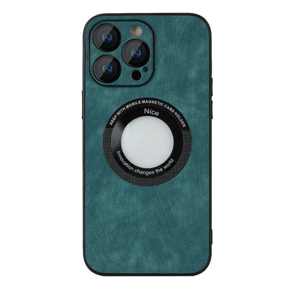 For iPhone 12 Pro Max Magnetic Phone Case PU Leather+PC+TPU Skin-touch Cover with Lens Protector