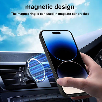 For iPhone 14 Pro Max Magnetic Case Compatible with Magsafe  Skin-touch PU Leather+PC+TPU Phone Cover