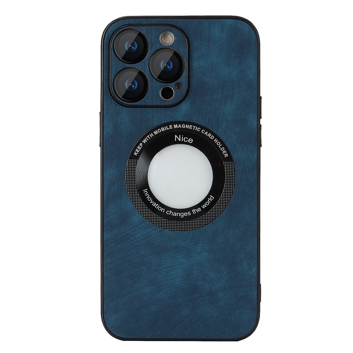 For iPhone 14 Pro Max Magnetic Case Compatible with Magsafe  Skin-touch PU Leather+PC+TPU Phone Cover