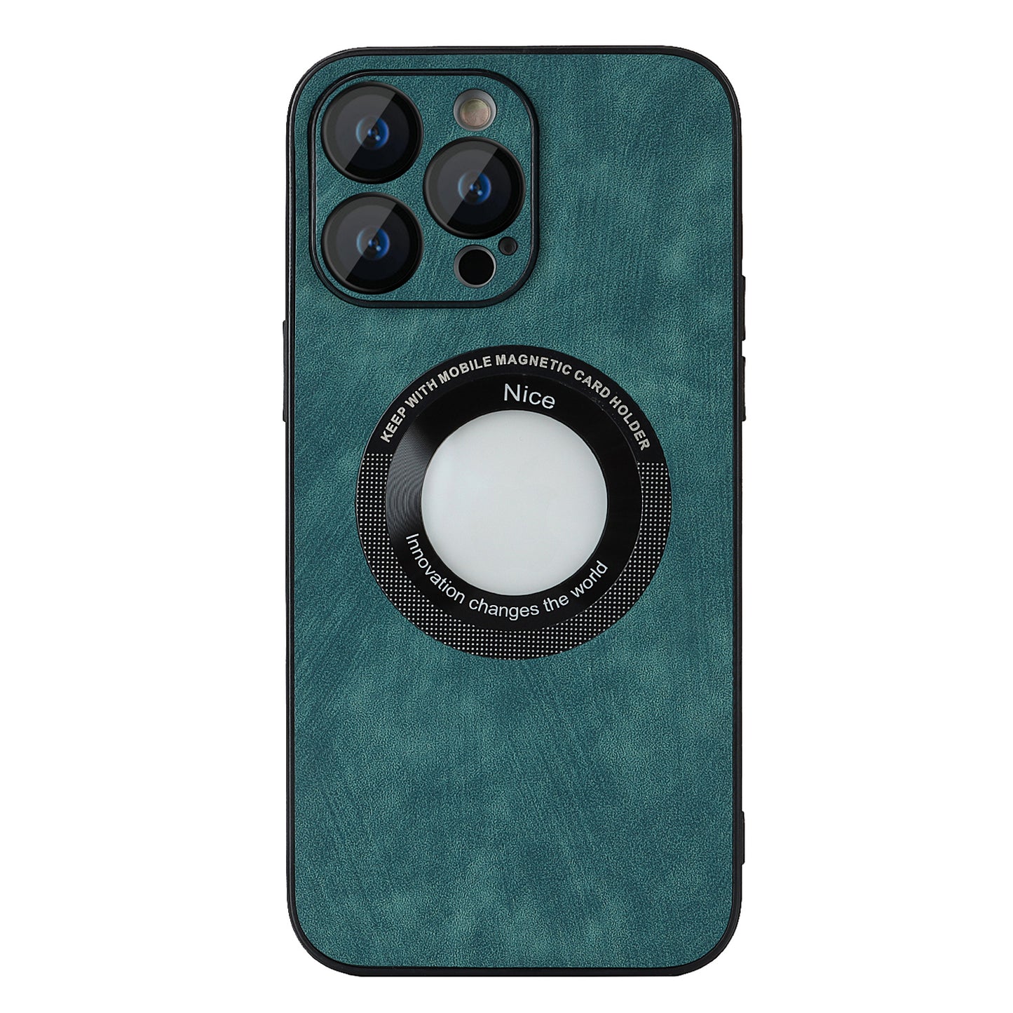 For iPhone 14 Pro Max Magnetic Case Compatible with Magsafe  Skin-touch PU Leather+PC+TPU Phone Cover