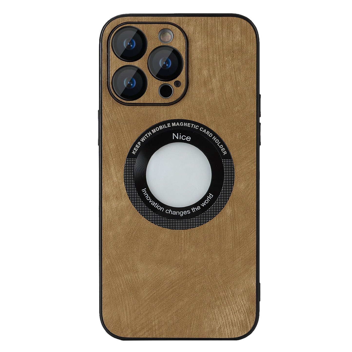 For iPhone 14 Pro Max Magnetic Case Compatible with Magsafe  Skin-touch PU Leather+PC+TPU Phone Cover