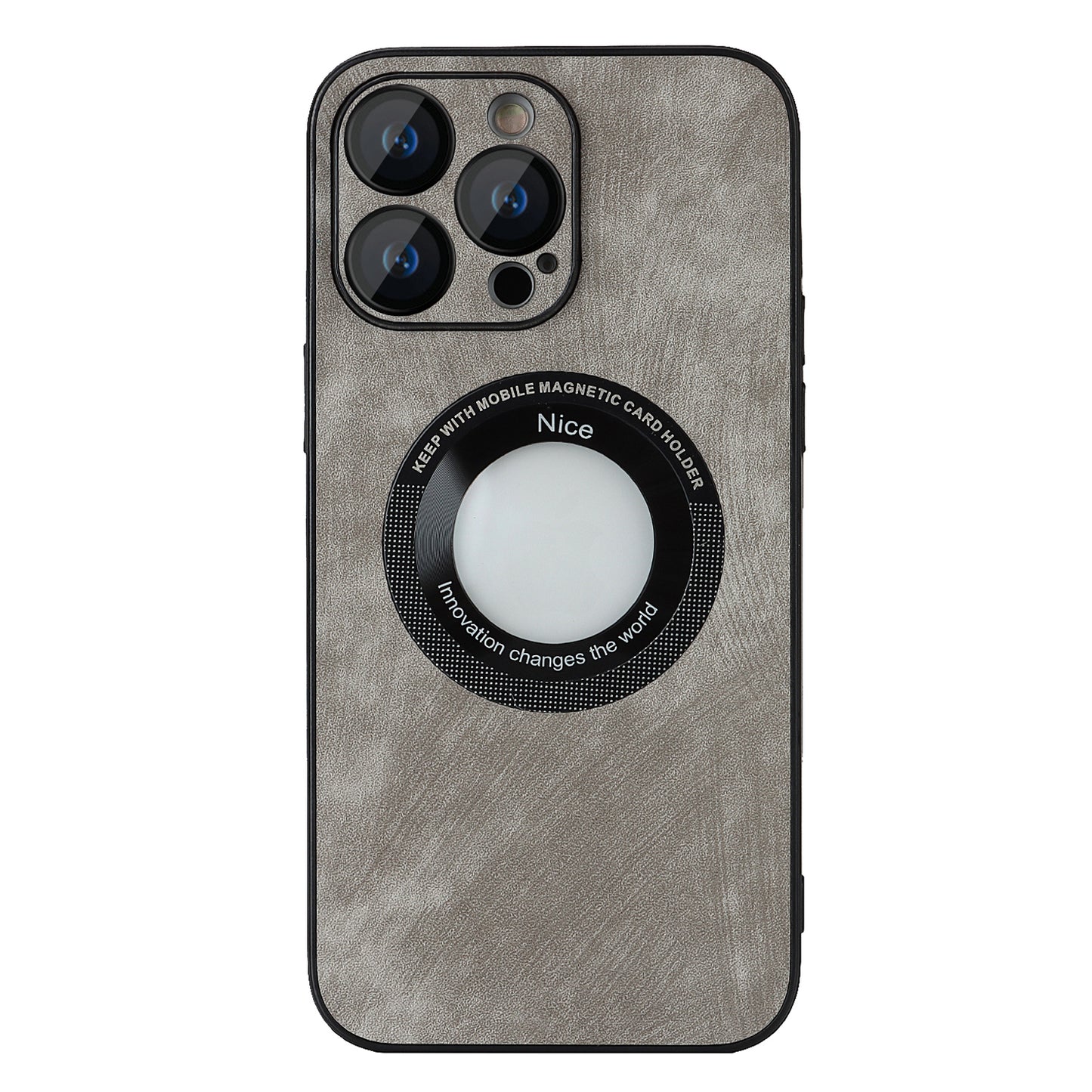 For iPhone 13 Pro Skin-touch PU Leather+PC+TPU Cover Anti-Scratch Magnetic Phone Case with Lens Protector