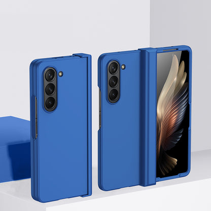 For Samsung Galaxy Z Fold5 5G Hinde Protection PC Phone Case Skin-touch Shockproof Cover