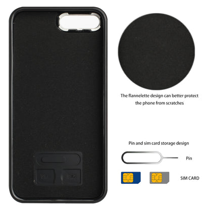 For iPhone 6 Plus / 6s Plus / 7 Plus / 8 Plus 5.5 inch Case YB Leather Coating Series-5 Kickstand TPU Phone Cover with Card Slots