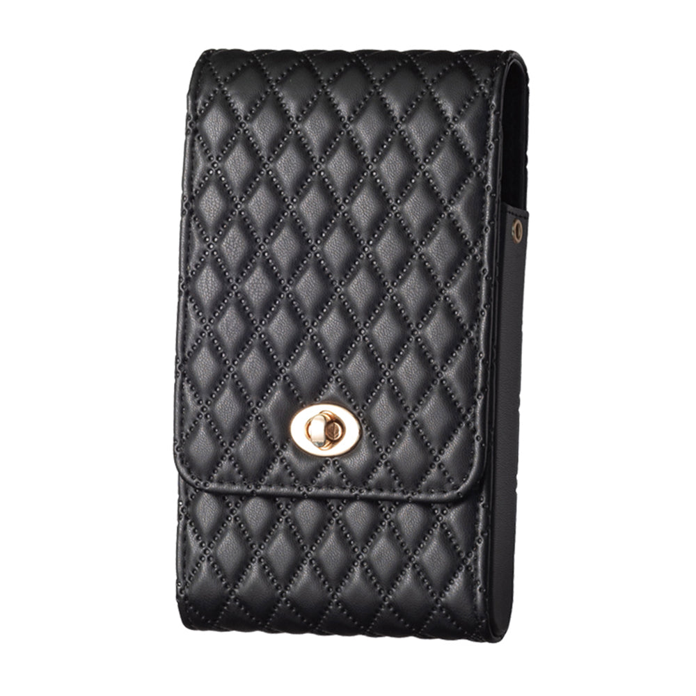 BFB01 Vertical Style PU Leather Shoulder Bag Wallet Coin Purse Pattern Imprinted Card Phone Pouch with Strap