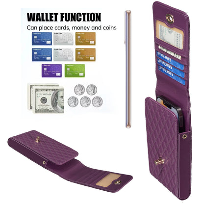 BFB01 Vertical Style PU Leather Shoulder Bag Wallet Coin Purse Pattern Imprinted Card Phone Pouch with Strap