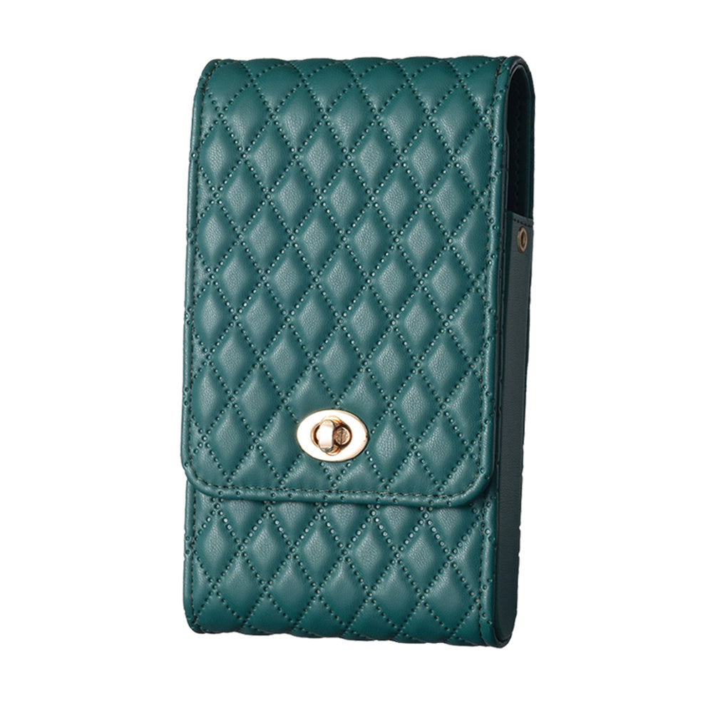 BFB01 Vertical Style PU Leather Shoulder Bag Wallet Coin Purse Pattern Imprinted Card Phone Pouch with Strap