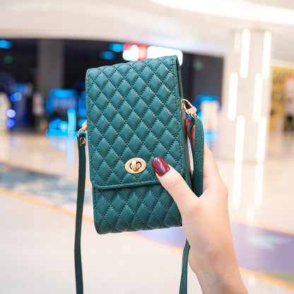 BFB01 Vertical Style PU Leather Shoulder Bag Wallet Coin Purse Pattern Imprinted Card Phone Pouch with Strap