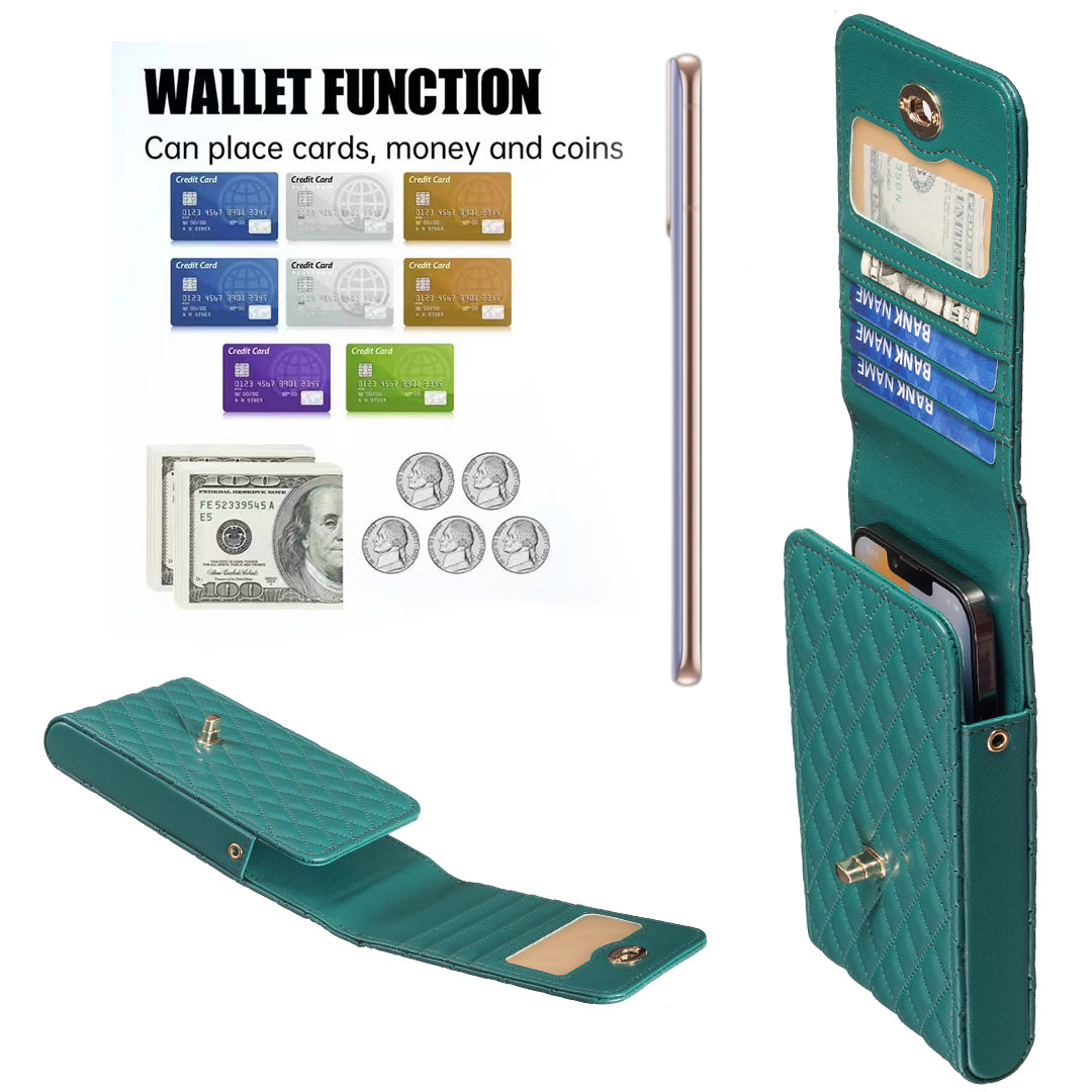 BFB01 Vertical Style PU Leather Shoulder Bag Wallet Coin Purse Pattern Imprinted Card Phone Pouch with Strap