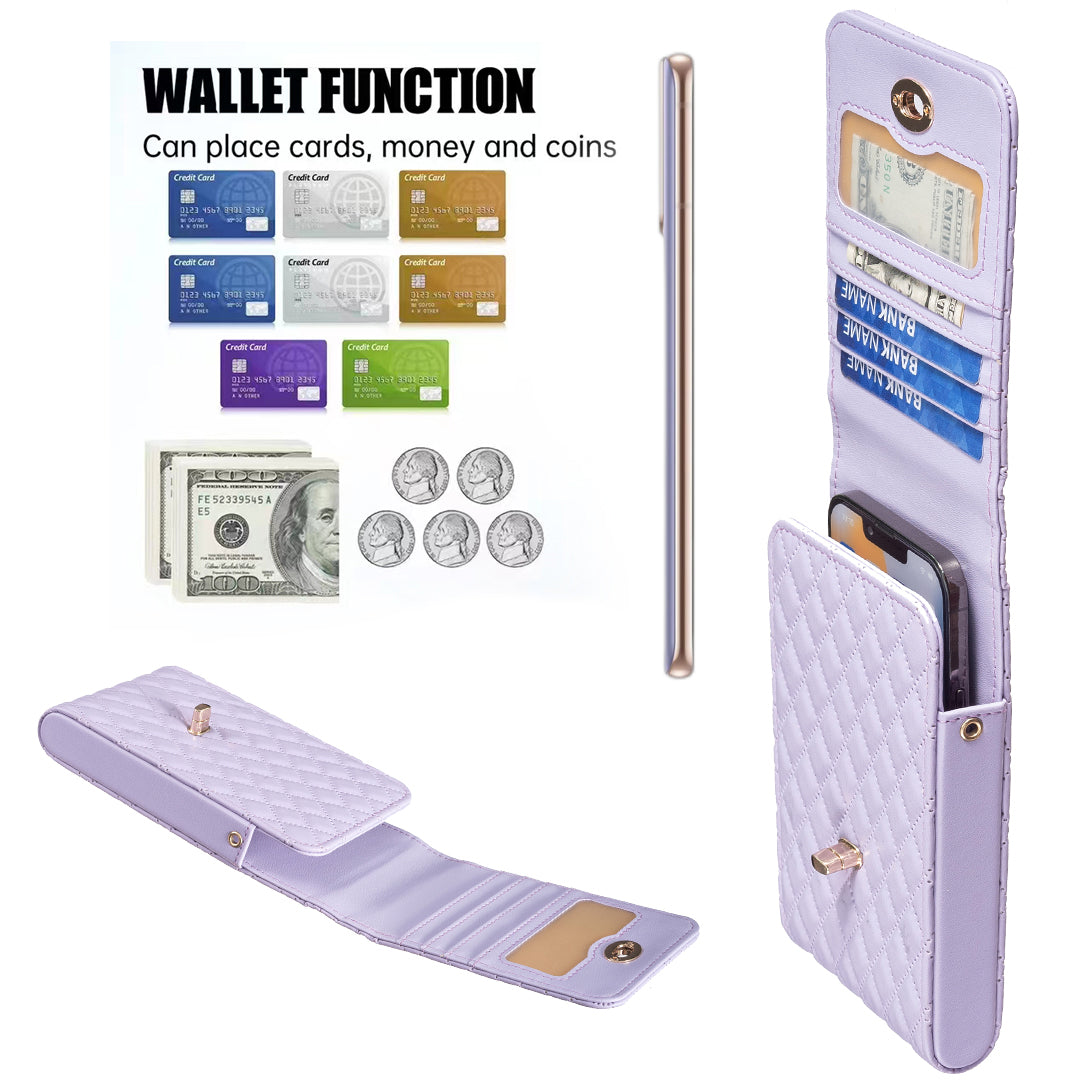 BFB01 Vertical Style PU Leather Shoulder Bag Wallet Coin Purse Pattern Imprinted Card Phone Pouch with Strap