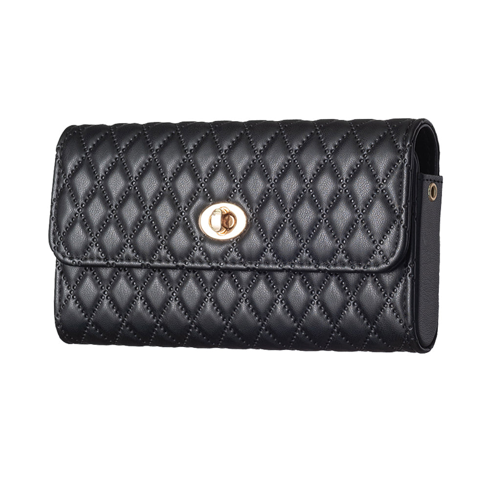 BFB02 Horizontal Style Pattern Imprinted PU Leather Wallet Phone Bag Card Coin Purse Cell Phone Shoulder Pouch with Strap