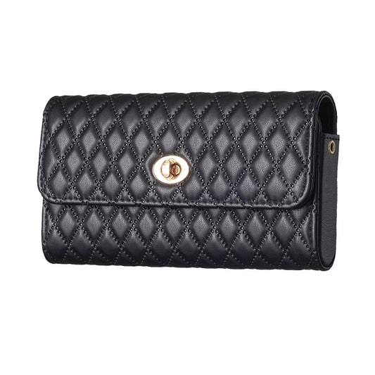 BFB02 Horizontal Style Pattern Imprinted PU Leather Wallet Phone Bag Card Coin Purse Cell Phone Shoulder Pouch with Strap