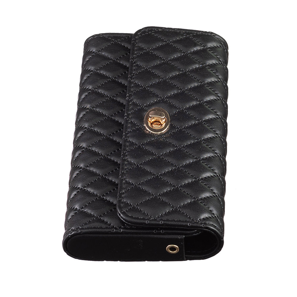 BFB02 Horizontal Style Pattern Imprinted PU Leather Wallet Phone Bag Card Coin Purse Cell Phone Shoulder Pouch with Strap