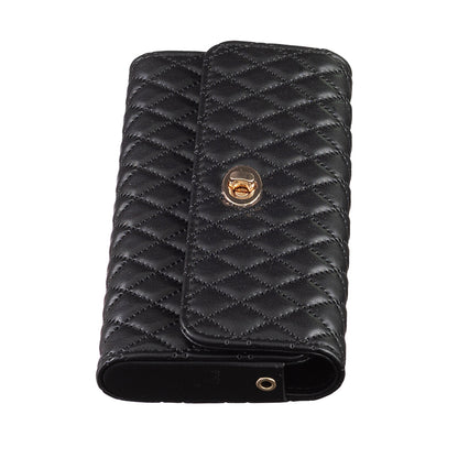 BFB02 Horizontal Style Pattern Imprinted PU Leather Wallet Phone Bag Card Coin Purse Cell Phone Shoulder Pouch with Strap