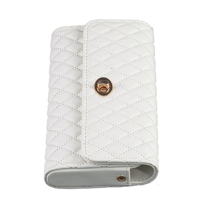 BFB02 Horizontal Style Pattern Imprinted PU Leather Wallet Phone Bag Card Coin Purse Cell Phone Shoulder Pouch with Strap