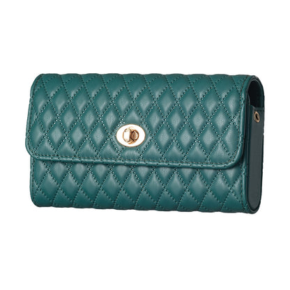 BFB02 Horizontal Style Pattern Imprinted PU Leather Wallet Phone Bag Card Coin Purse Cell Phone Shoulder Pouch with Strap