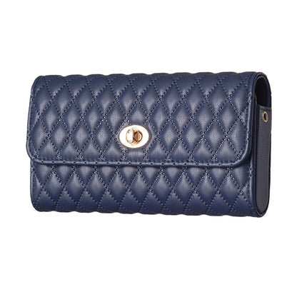 BFB02 Horizontal Style Pattern Imprinted PU Leather Wallet Phone Bag Card Coin Purse Cell Phone Shoulder Pouch with Strap