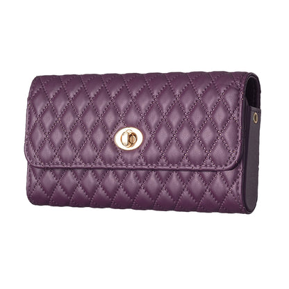 BFB02 Horizontal Style Pattern Imprinted PU Leather Wallet Phone Bag Card Coin Purse Cell Phone Shoulder Pouch with Strap