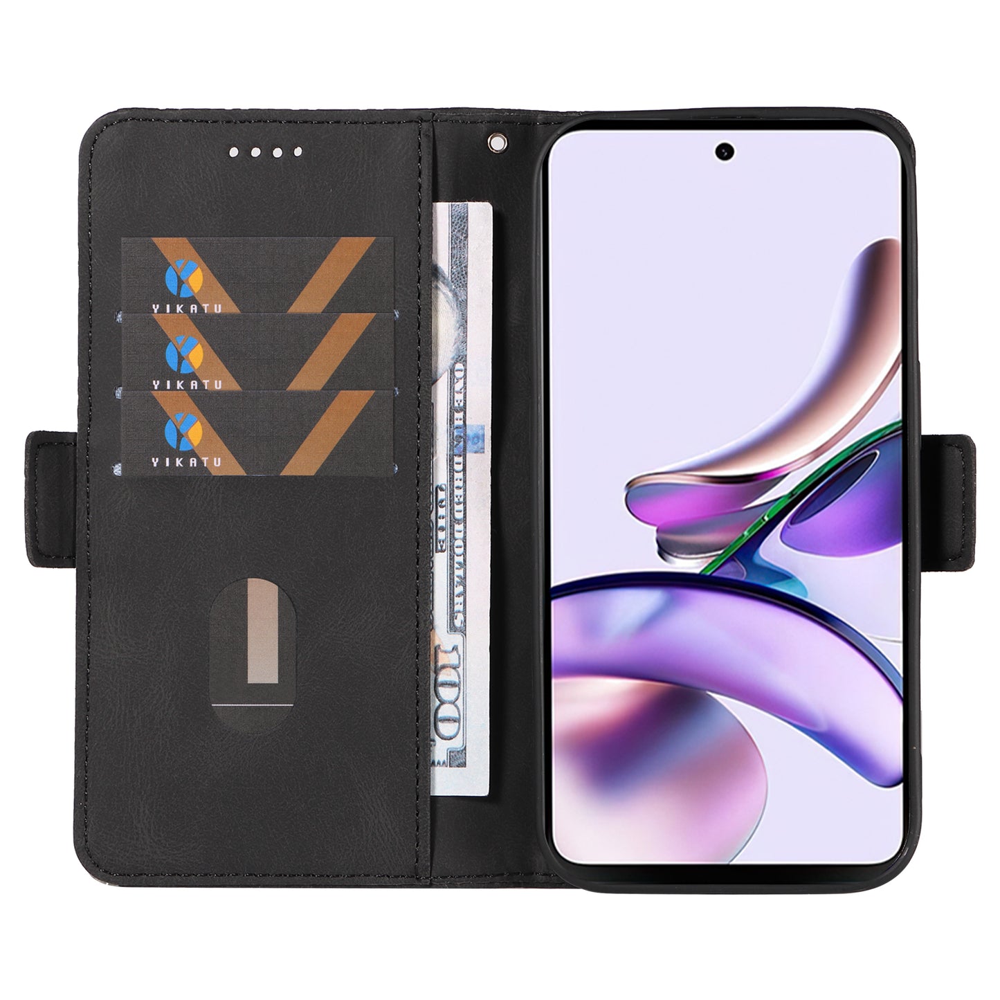 For Motorola Moto G13 4G / G23 4G / G53 5G Wallet Leather Phone Cover Stand Rhombus Imprinted Phone Case