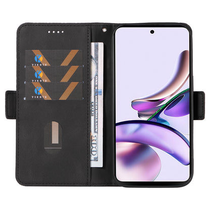 For Motorola Moto G13 4G / G23 4G / G53 5G Wallet Leather Phone Cover Stand Rhombus Imprinted Phone Case