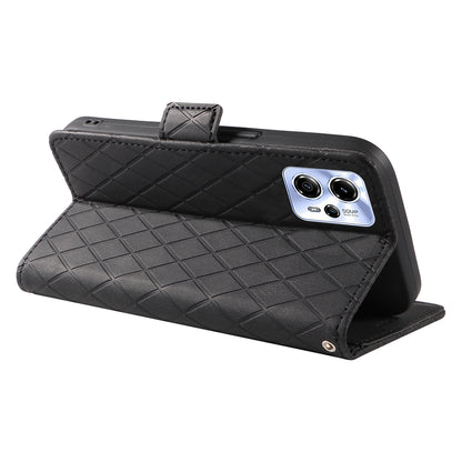 For Motorola Moto G13 4G / G23 4G / G53 5G Wallet Leather Phone Cover Stand Rhombus Imprinted Phone Case