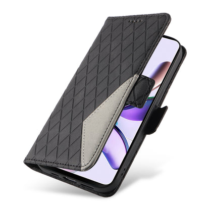 For Motorola Moto G13 4G / G23 4G / G53 5G Wallet Leather Phone Cover Stand Rhombus Imprinted Phone Case