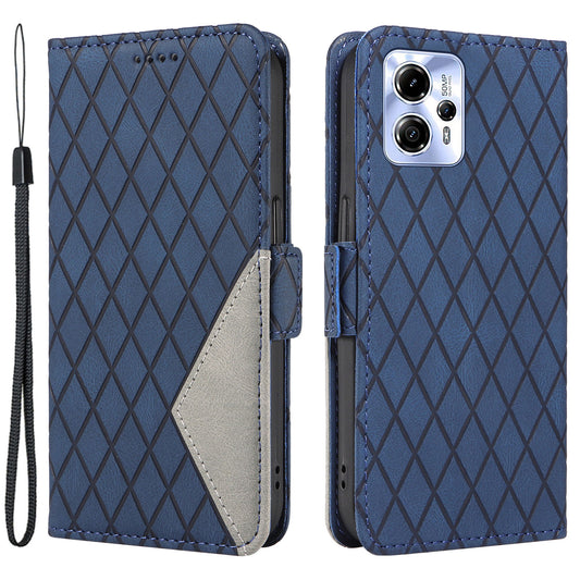 For Motorola Moto G13 4G / G23 4G / G53 5G Wallet Leather Phone Cover Stand Rhombus Imprinted Phone Case