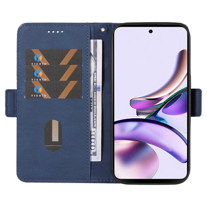 For Motorola Moto G13 4G / G23 4G / G53 5G Wallet Leather Phone Cover Stand Rhombus Imprinted Phone Case