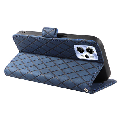 For Motorola Moto G13 4G / G23 4G / G53 5G Wallet Leather Phone Cover Stand Rhombus Imprinted Phone Case