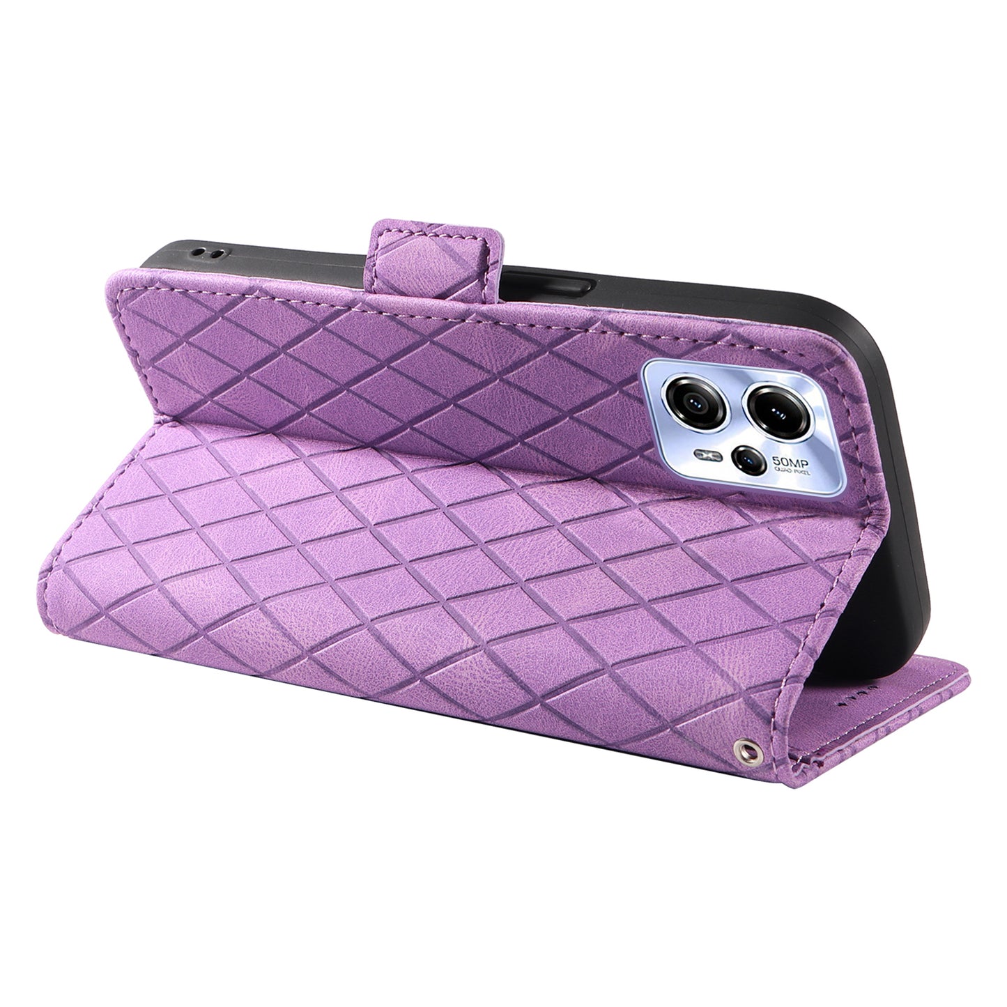 For Motorola Moto G13 4G / G23 4G / G53 5G Wallet Leather Phone Cover Stand Rhombus Imprinted Phone Case