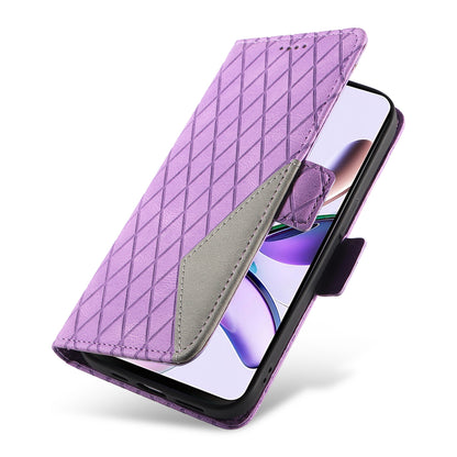 For Motorola Moto G13 4G / G23 4G / G53 5G Wallet Leather Phone Cover Stand Rhombus Imprinted Phone Case
