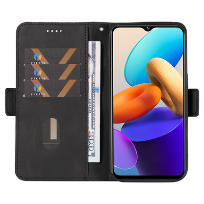 For vivo Y35 4G (2022) / Y22s 4G / Y22 4G Leather Case Stand Rhombus Imprinted Phone Wallet Cover