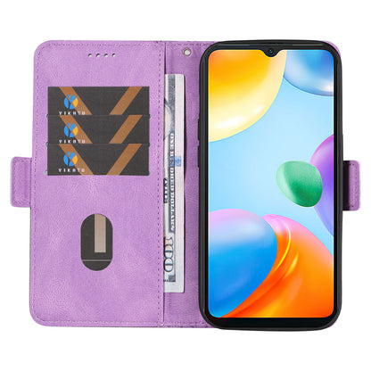 For Xiaomi Redmi 10C 4G PU Leather Case Rhombus Imprinted Phone Cover with Stand Wallet
