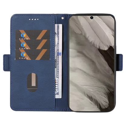 For Google Pixel 8 Rhombus Imprinted Phone Wallet Case PU Leather Stand Phone Cover