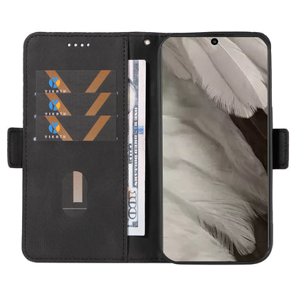 For Google Pixel 8 Rhombus Imprinted Phone Wallet Case PU Leather Stand Phone Cover