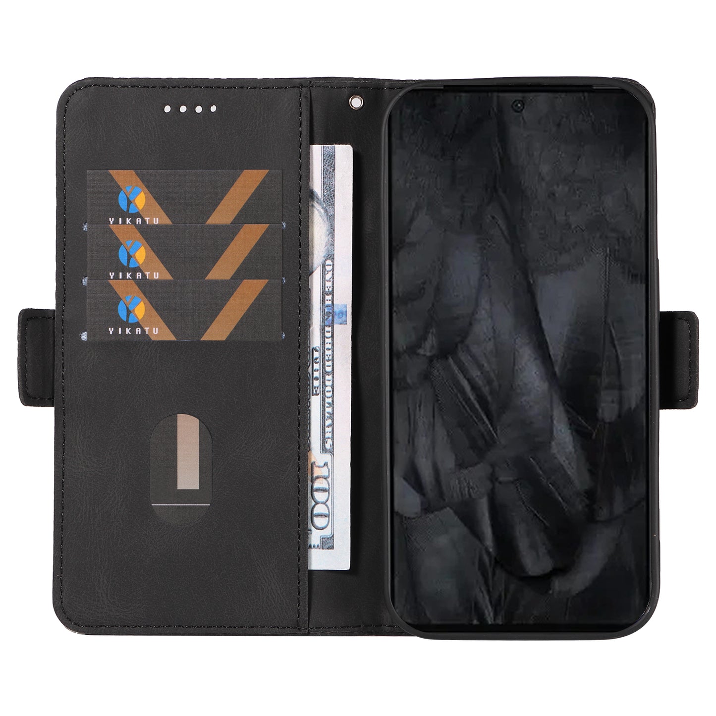 For Google Pixel 8 Pro Rhombus Imprinted Phone Case Stand Wallet Leather Phone Cover