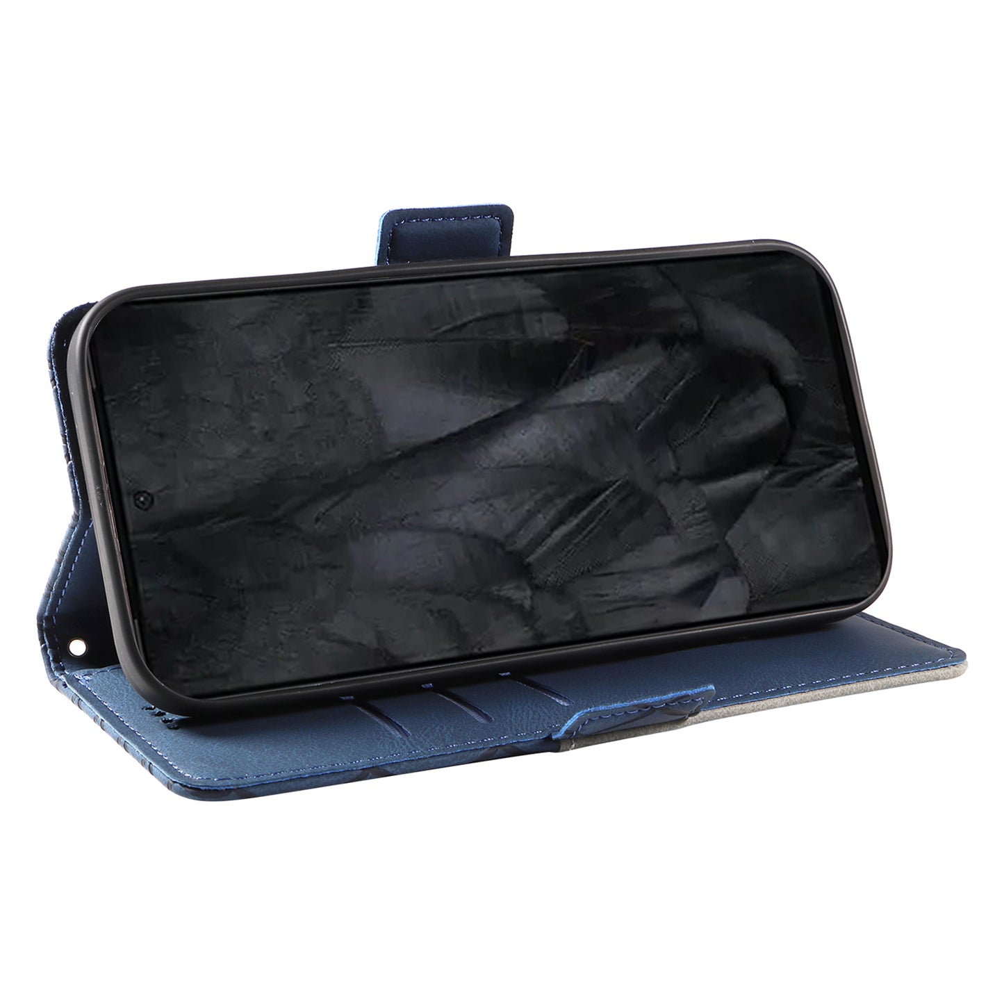 For Google Pixel 8 Pro Rhombus Imprinted Phone Case Stand Wallet Leather Phone Cover