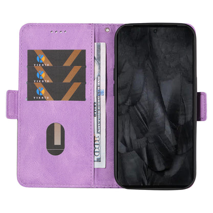 For Google Pixel 8 Pro Rhombus Imprinted Phone Case Stand Wallet Leather Phone Cover