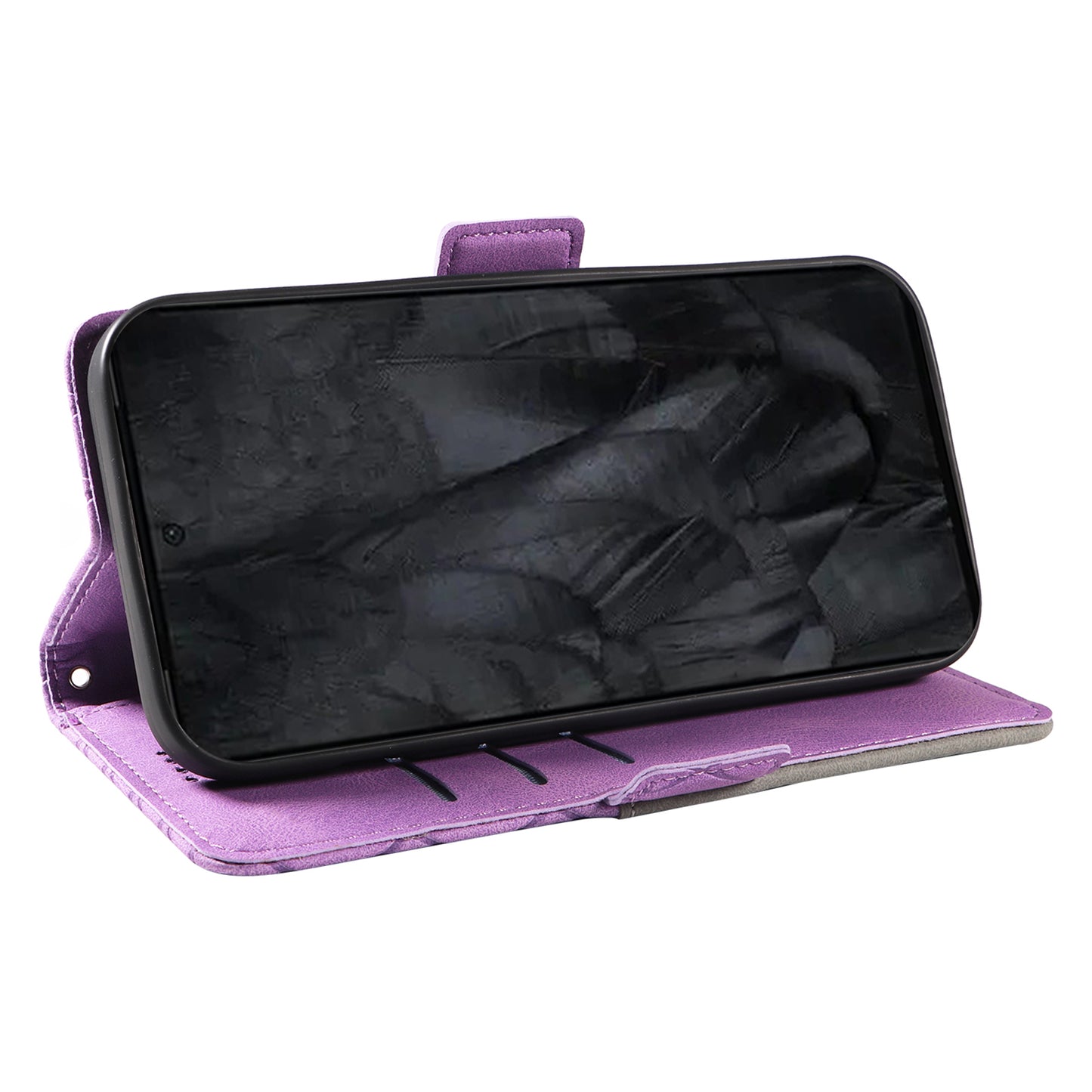 For Google Pixel 8 Pro Rhombus Imprinted Phone Case Stand Wallet Leather Phone Cover